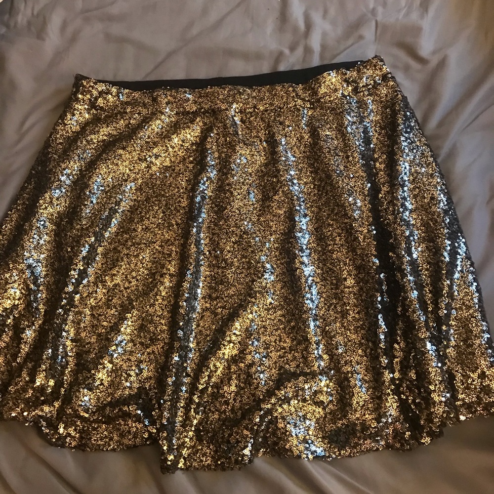 Gold Sequin Skirt